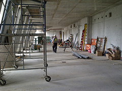 About 80% of the concrete shell of the Visitor Centre has been poured, and the interior spaces are now taking shape. Photo by David Spittal, Toronto Culture